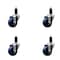 Service Caster 3'' Solid Poly Wheel Swivel 1-1/4'' Expanding Stem Caster Set, 4PK SCC-EX20S314-SPUS-114-4 - alternate 1
